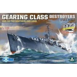 Takom | 7057 | Gearing Class Destroyer - Southerland USS DD-743 | 1:700